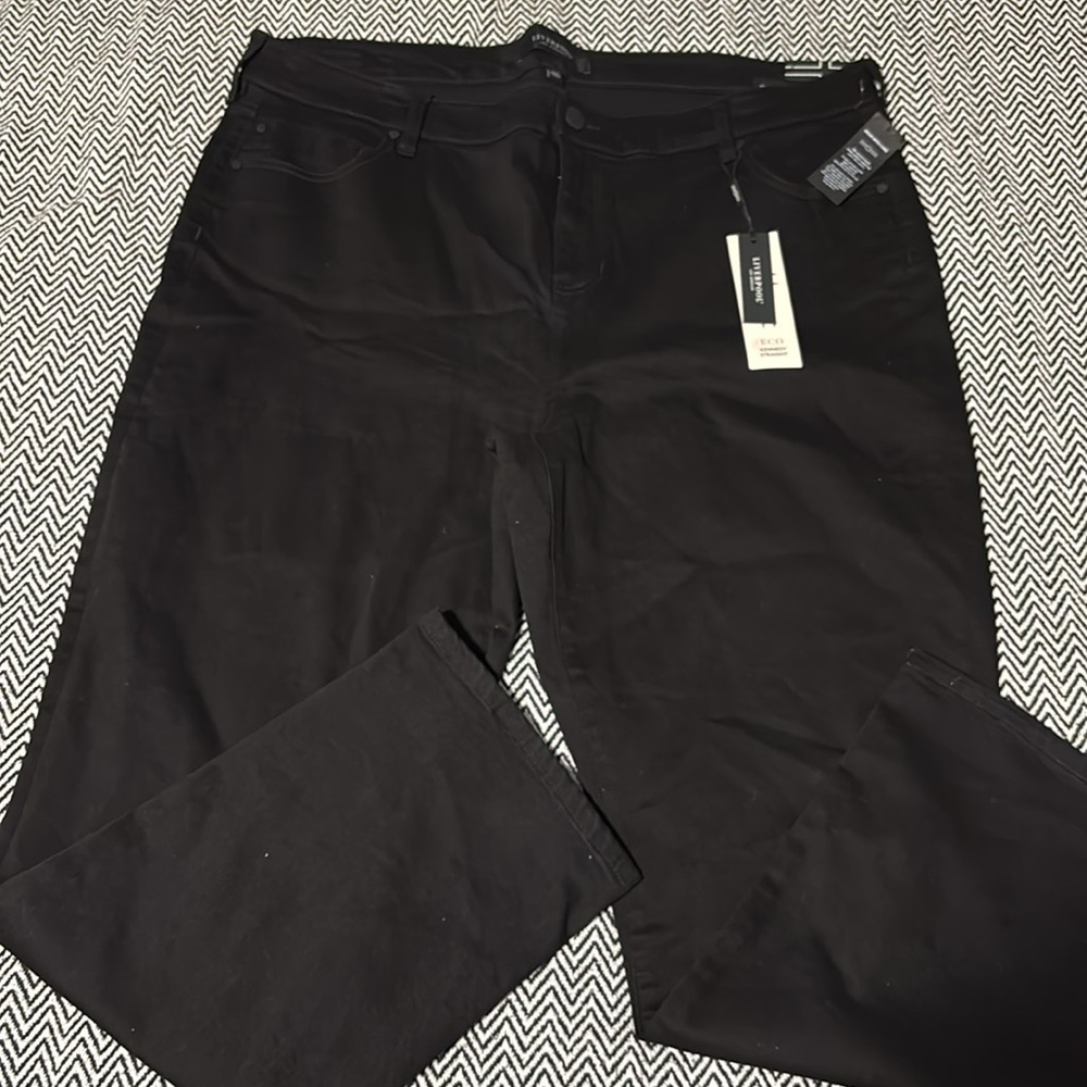 Liverpool ECO Kennedy Straight Leg Jeans In Black | Sz 22W - Picture 9 of 9